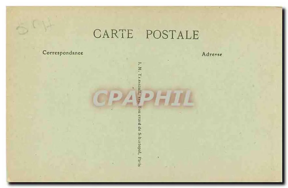 Paris - O Panteão — vista frontal com colunata — I. M. T. Paris, n°12 - Verso