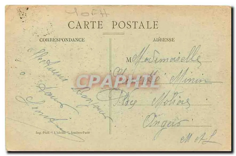 PARIS — Palácio do Luxemburgo — L'Abelle, Asnières - Verso