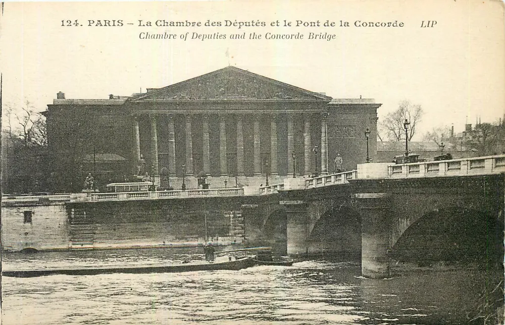 Paris – Die Kammer der Abgeordneten und der Pont de la Concorde — LIP - Vorderseite