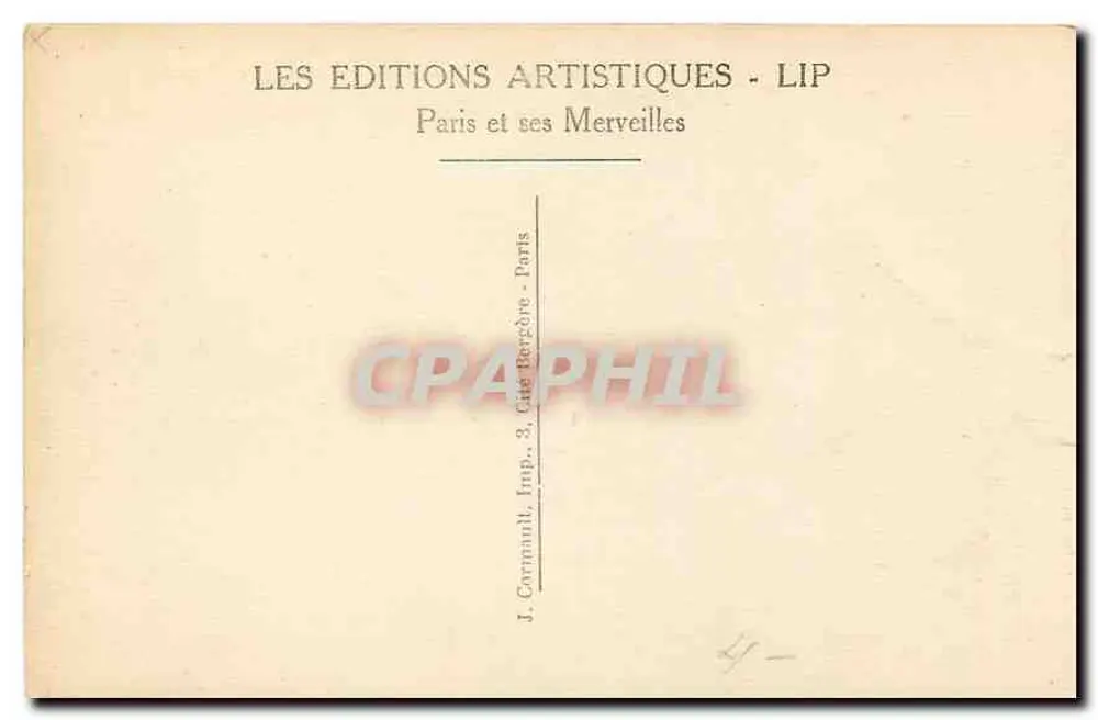 Paris – Die Kammer der Abgeordneten und der Pont de la Concorde — LIP - Rückseite