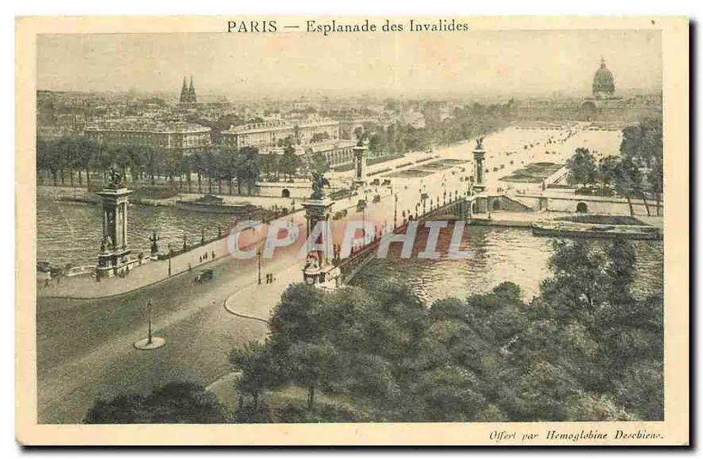 PARIS — Esplanada dos Inválidos — Oferecido por Hemoglobine Deschiens - Frente