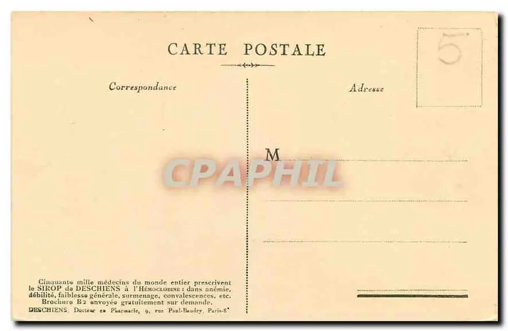 PARIS — Esplanada dos Inválidos — Oferecido por Hemoglobine Deschiens - Verso
