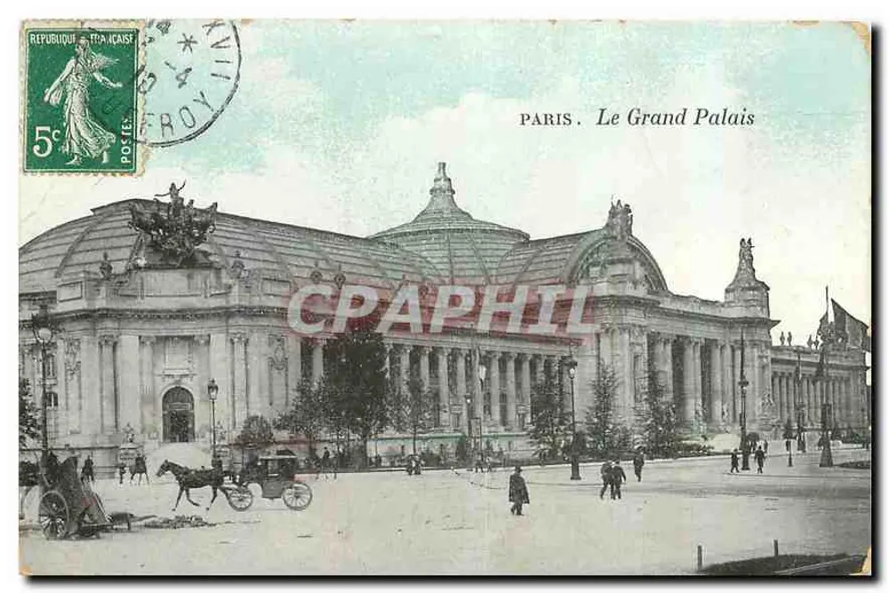 Paris. O Grande Palácio — vista arquitetônica — editor desconhecido - Frente