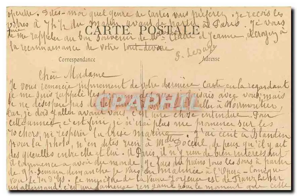 PARIS — Notre-Dame e o Parvis — F. Marchase, Paris, n°62 - Verso