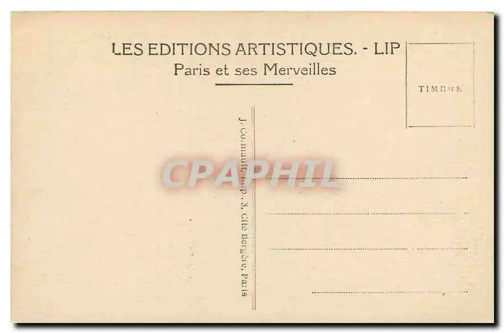 PARIS — Panorama sur la Seine, pris vers la Tour Eiffel — LIP, n°321 - Verso