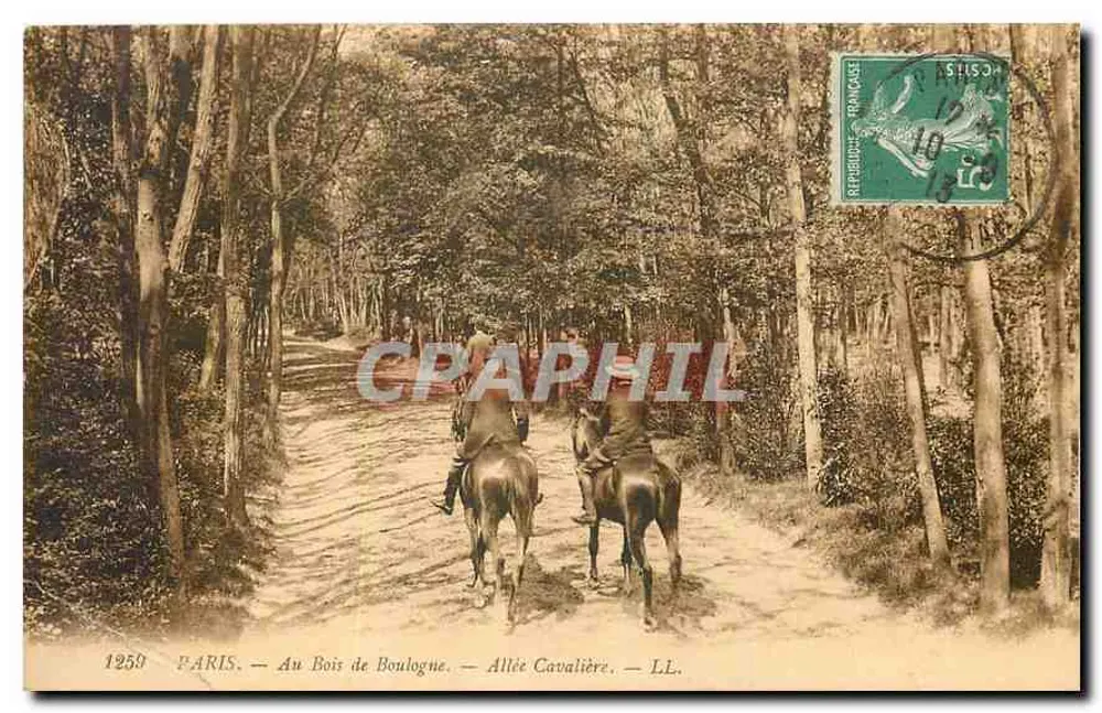 Paris — Im Bois de Boulogne — Cavalière-Allee — LL. — n°1258 - Vorderseite
