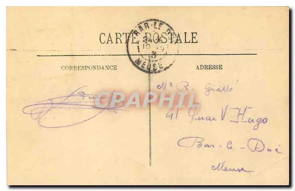 Paris — Im Bois de Boulogne — Cavalière-Allee — LL. — n°1258 - Rückseite