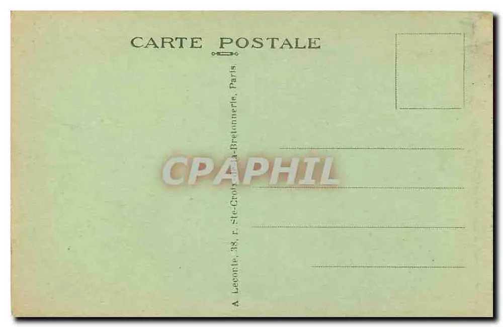 Paris — Das Rathaus und die Pont d'Arcole — A. L. - Rückseite