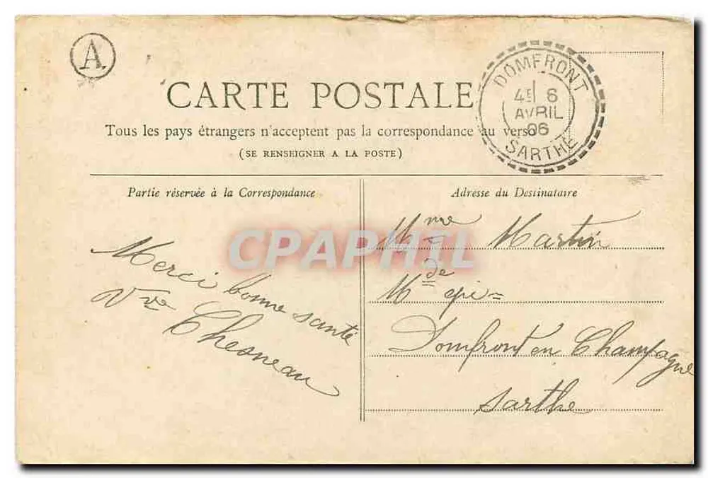 París — La Iglesia de la Trinidad — Colección Petit Journal, n° 106 - Reverso