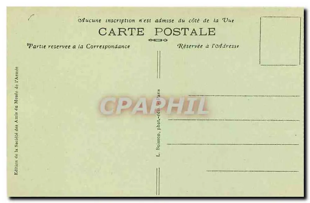 Monument du Général Duroc — Hôtel des Invalides, Vestibule de la Crypte — L. Boisson, phot.-éd. Paris - Verso