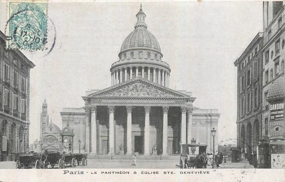 Paris - Le Panthéon & Église Ste. Geneviève — Sandoz Éditeur - Recto