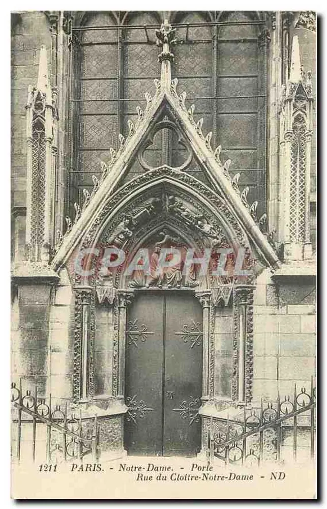 Paris - Notre-Dame - Porta do Claustro - ND - Frente