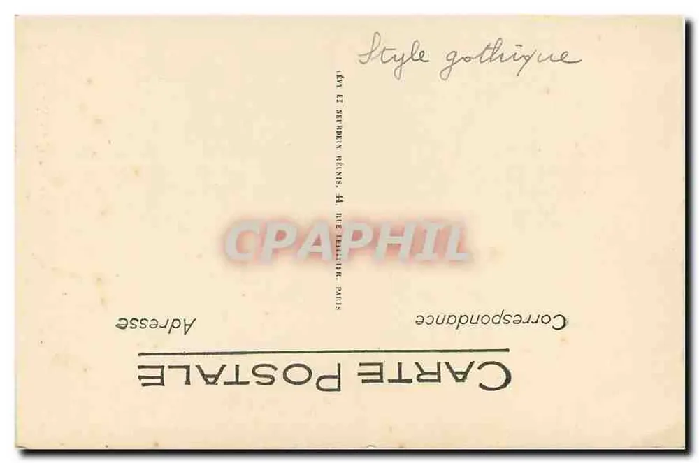 Paris - Notre-Dame - I.I. - Editor: Éd. et Serrureux Réunis, 44 rue Taittinger, Paris - Verso