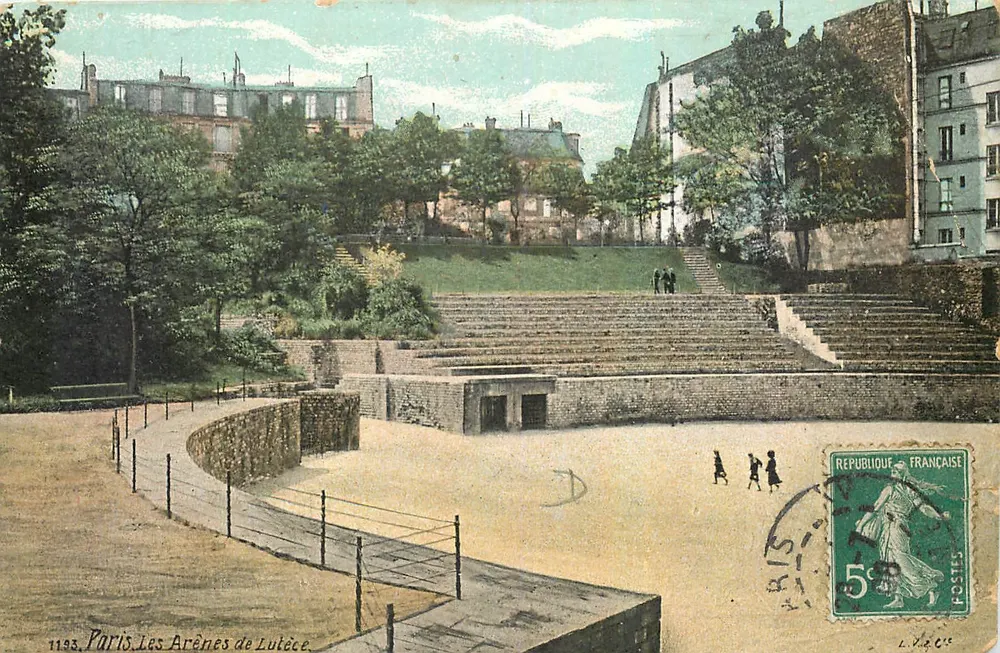 Paris, As Arenas de Lutèce — editor L.V. & Cie, n° 1193 - Frente