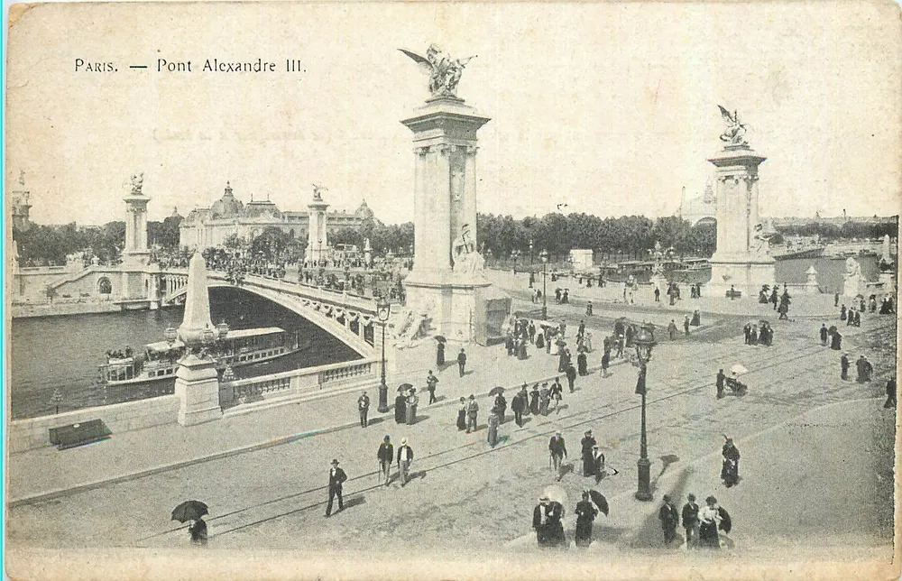 Paris — Ponte Alexandre III — editor não identificado - Frente