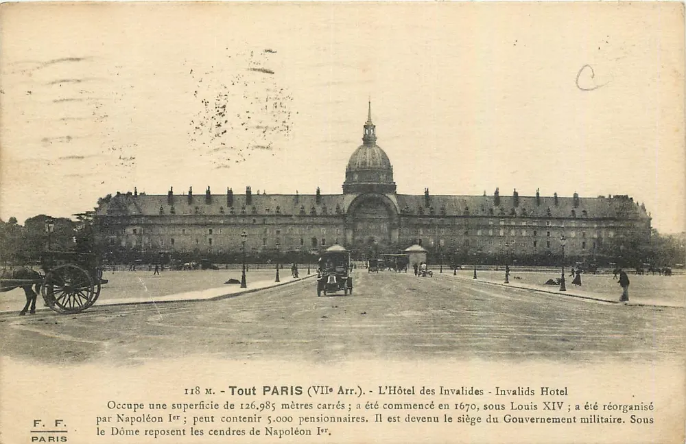Hôtel des Invalides — Paris (VIIe Arr.) — F. F. Paris - Frente