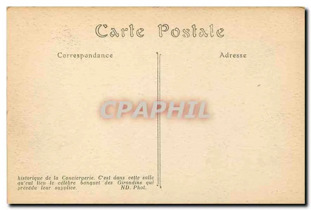 Die Conciergerie — Ehemalige Kapelle genannt « Salle des Girondins », umgewandelt in ein Museum - Rückseite