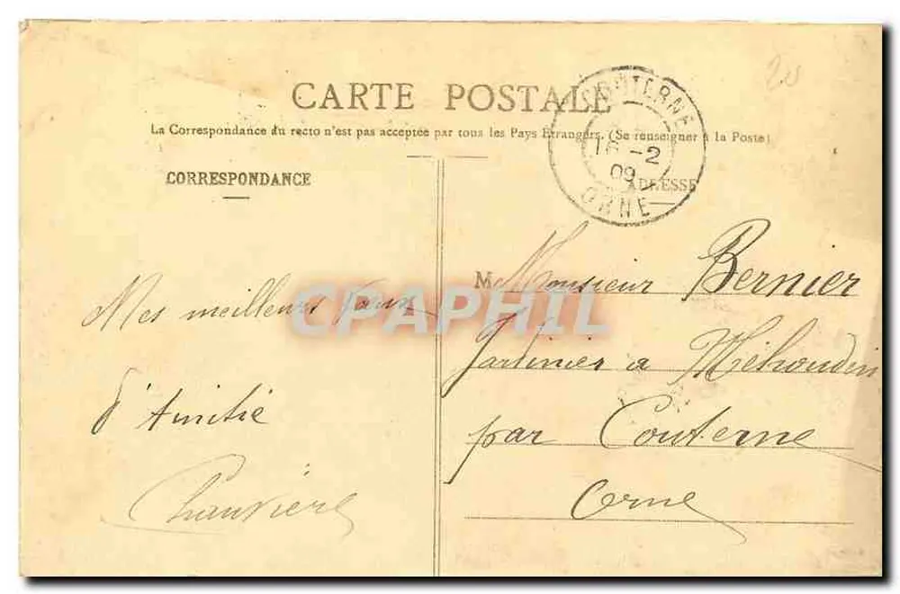 Paris - Ponte Alexandre III, visto de lado — editor desconhecido, número de série não visível - Verso