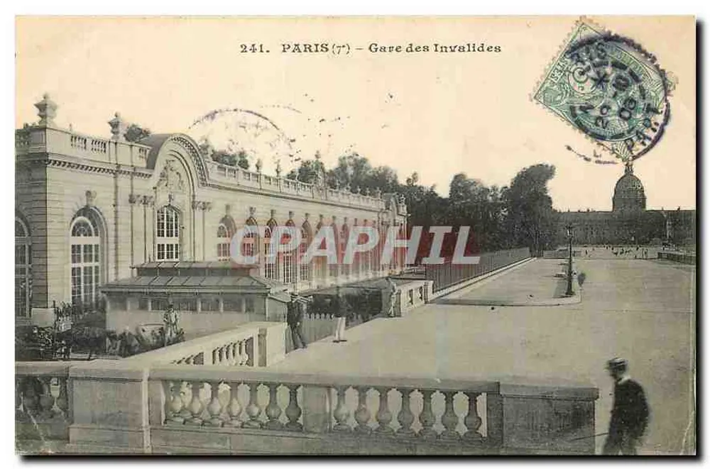 Paris (7e) — Gare des Invalides — éditeur G. P. H. (n° 241) - Frente