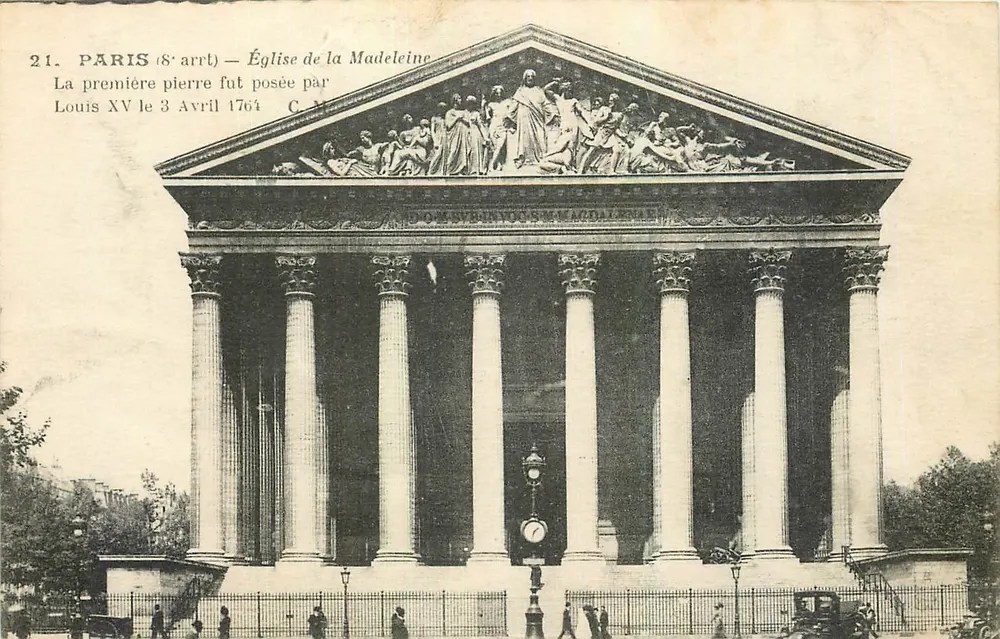 Paris (8e arrondissement) — Igreja da Madeleine — C.M. n°21 - Frente