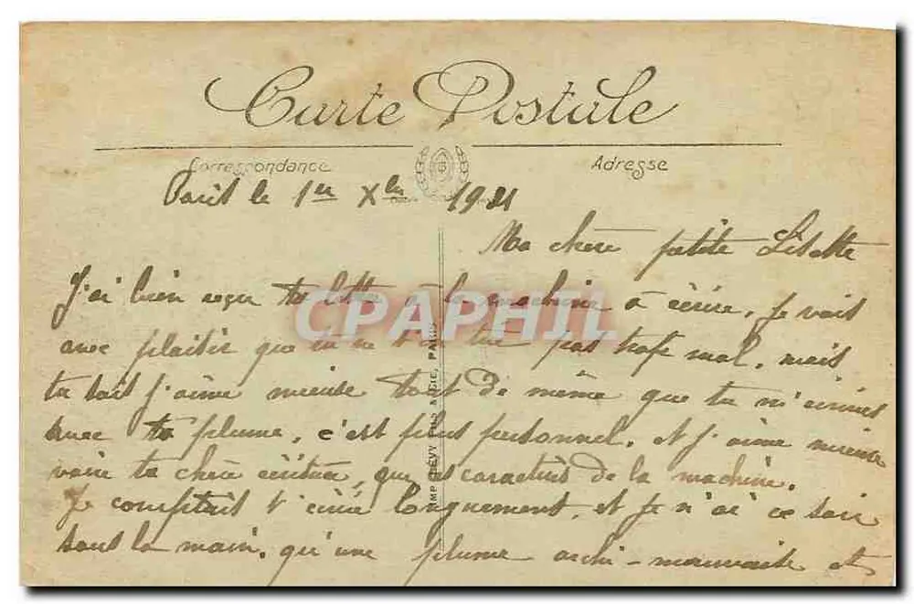 Paris — Boulevard des Italiens — LL. — n° 372 - Verso