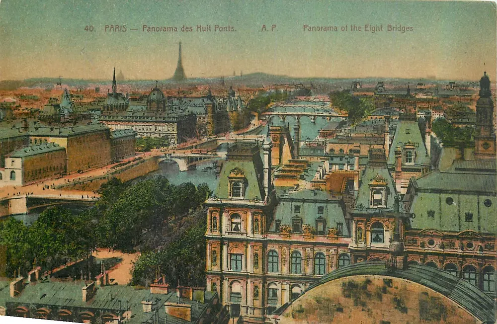 PARIS — Panorama dos Oito Pontes. — A.P. — n°40 - Frente