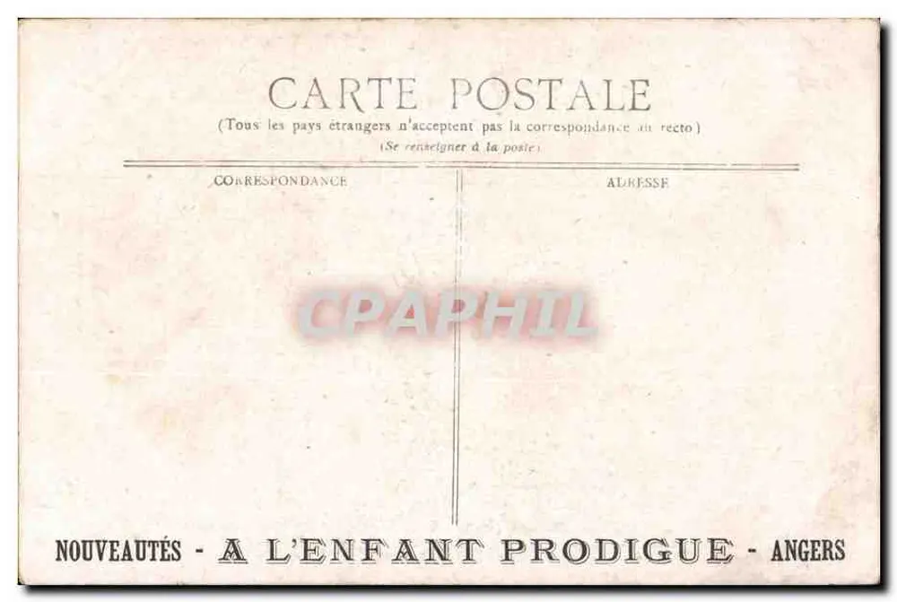 Le Petit Poucet — En forêt, Petit Poucet sème des miettes de pain pour se retrouver — C. et R.S. PARIS, n°2 - Verso