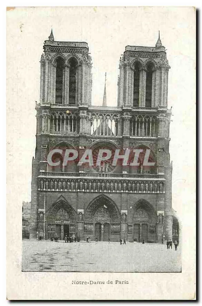 Notre-Dame de Paris — vista da fachada - Frente