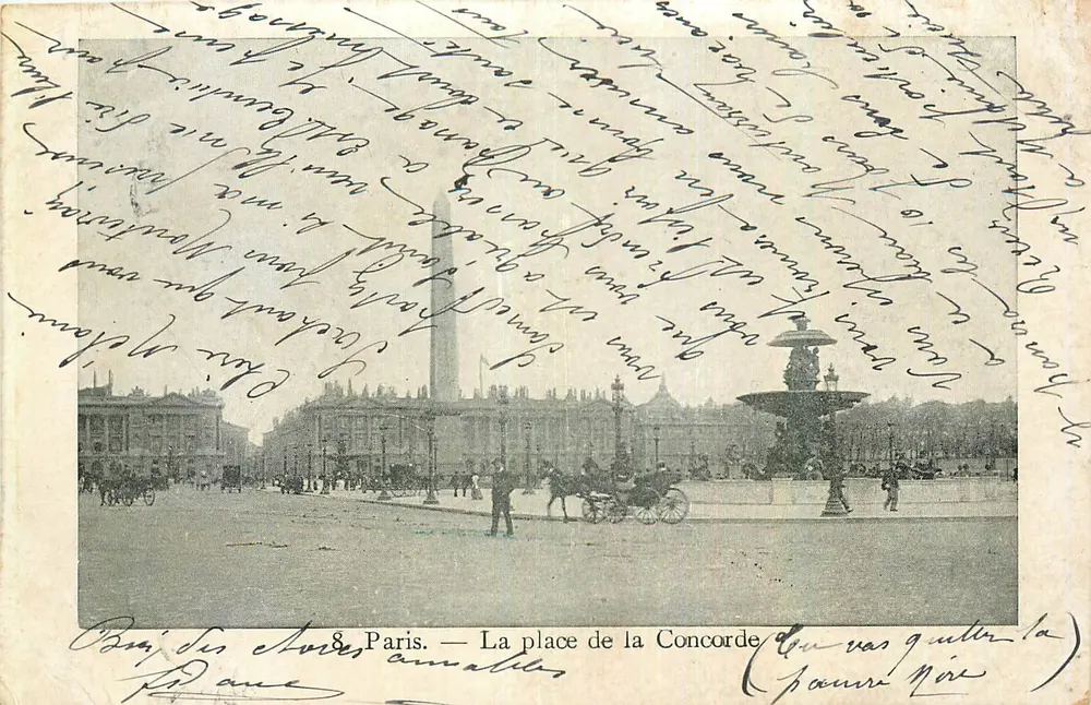 Paris — A praça da Concorde — Collection du Petit Parisien, N° 8 - Frente