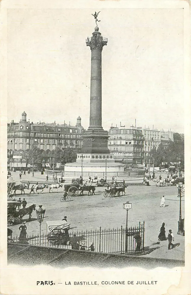 Paris — La Bastille, Colonne de Juillet — Éditeur : Entres - Recto