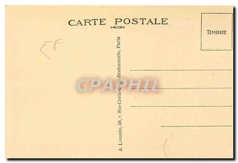 Paris — Le Tombeau de Napoléon 1er aux Invalides — éditeur Tuy, n° 82 - Verso