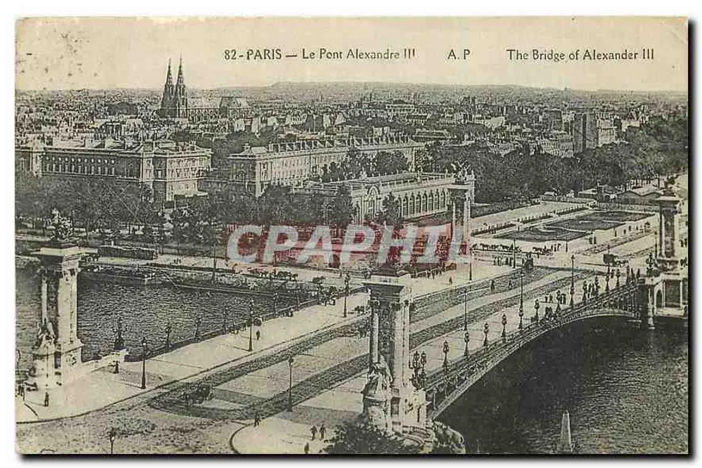 Paris — O Ponte Alexandre III — A.P. - Frente