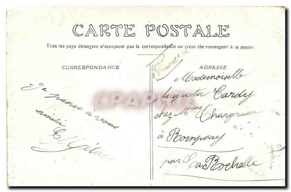 Paris — Igreja da Trindade — Editor não visível - Verso