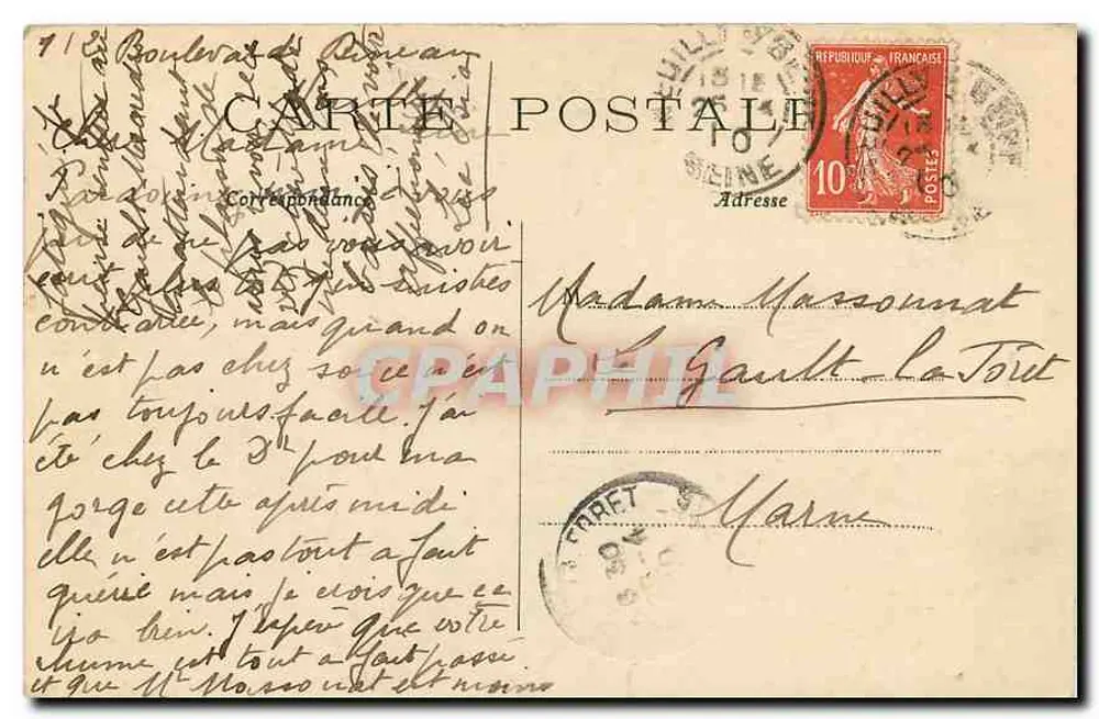 Paris — A Santa Capela — C.M. (editor C.M.) - Verso