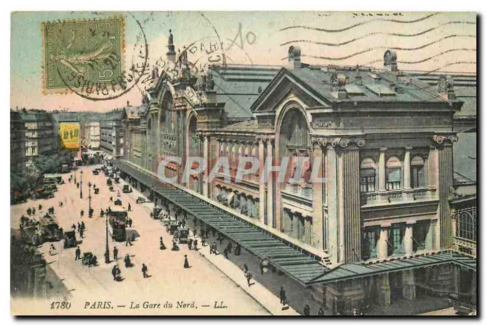 PARIS — La Stazione del Nord — LL. — n° 1780 - Recto