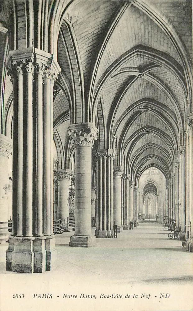 Parijs - Notre Dame, Onderkant van de Nef - ND - Voorkant