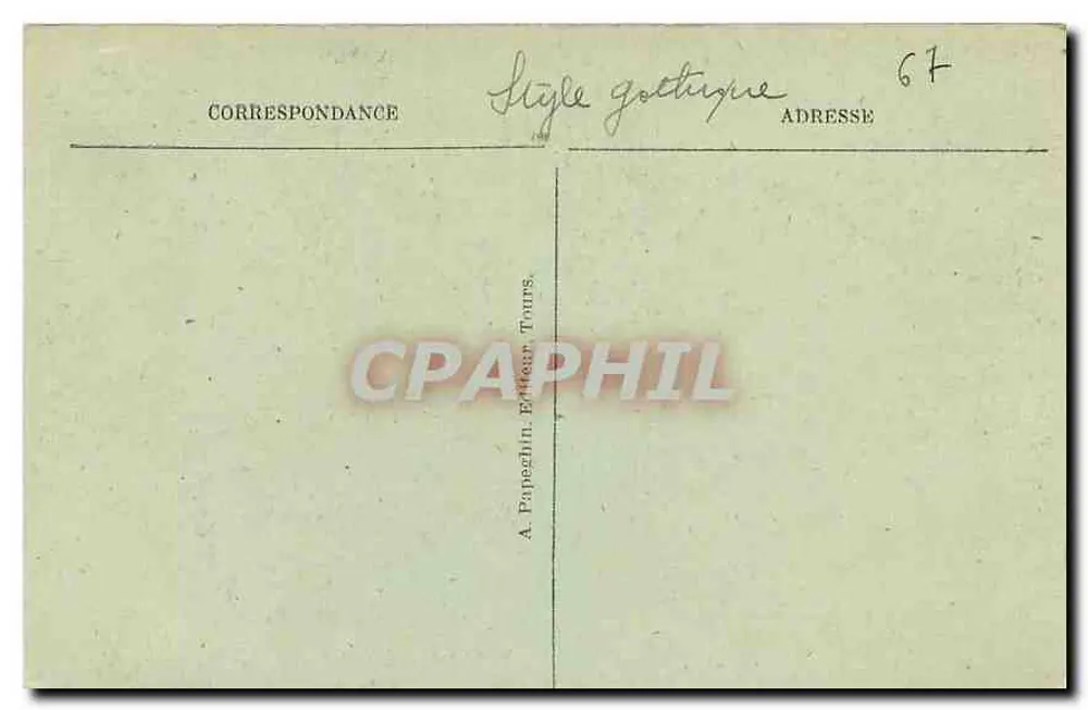 Paris — O Museu de Cluny — A.P. n°234 - Verso