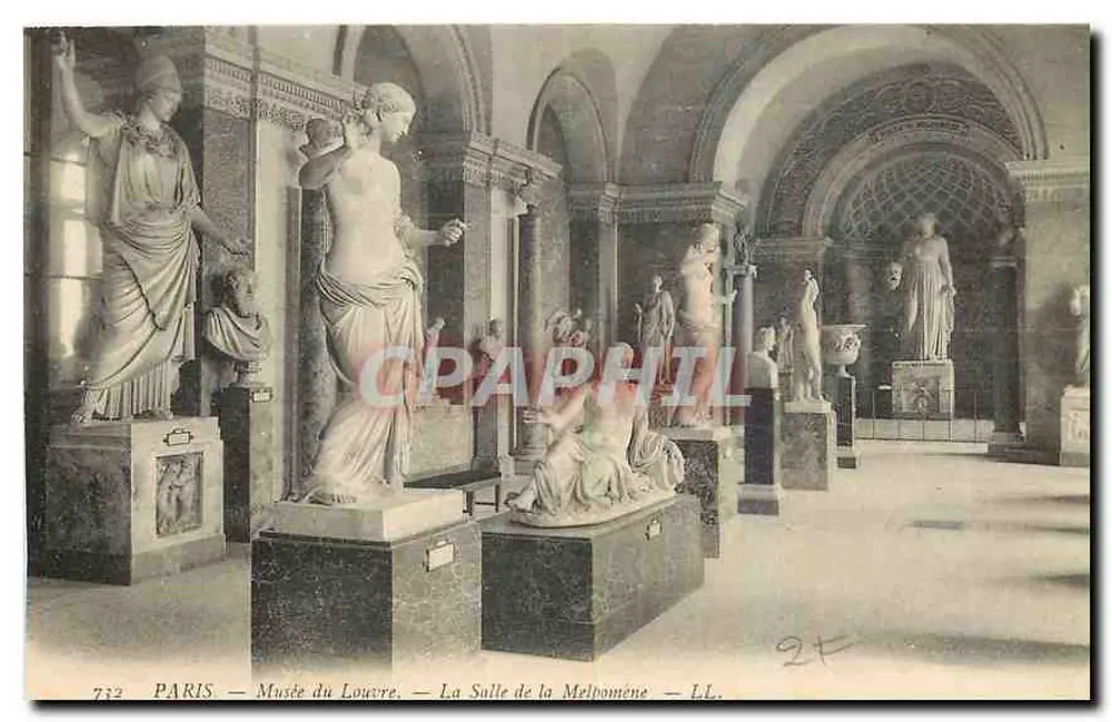 Paris — Musée du Louvre — La Salle de la Melomène — LL, n° 733 - Recto