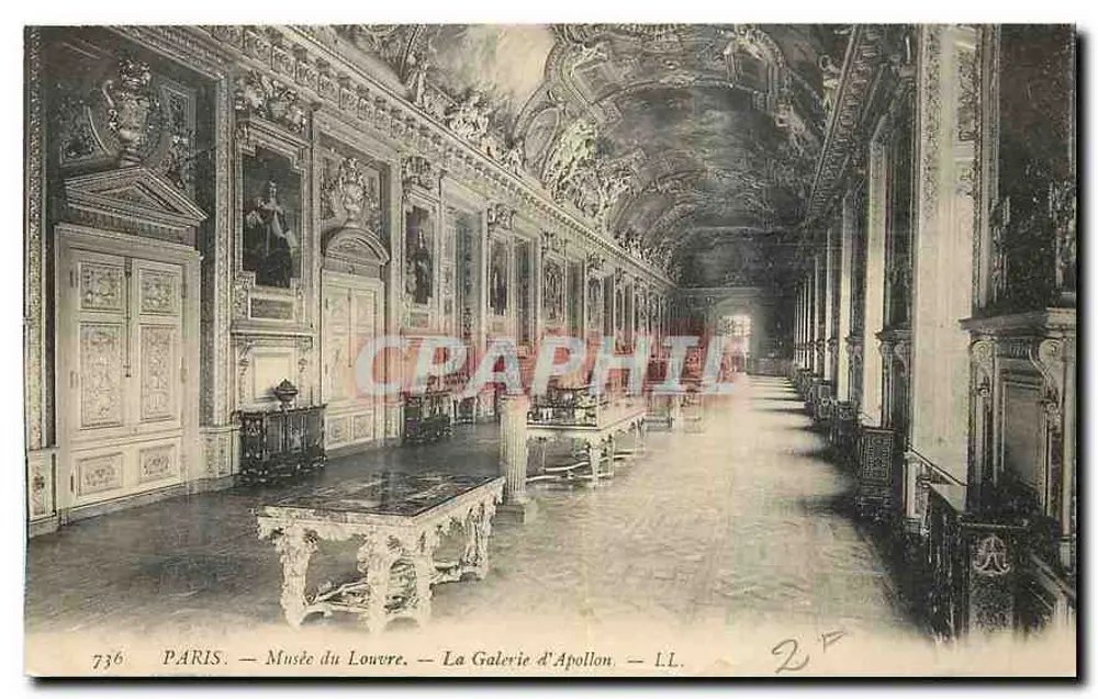 Paris — Louvre-Museum — Die Galerie Apollon — L.L. n°736 - Vorderseite