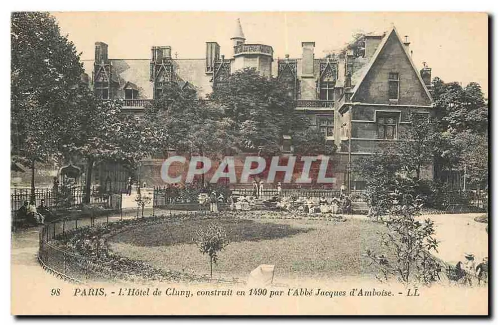 Paris - Das Hotel de Cluny, erbaut 1490 vom Abbé Jacques d'Amboise - LL - Vorderseite