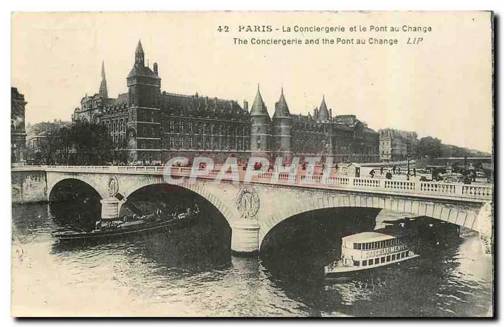 Paris - La Conciergerie et le Pont au Change — LIP, n°42 - Recto