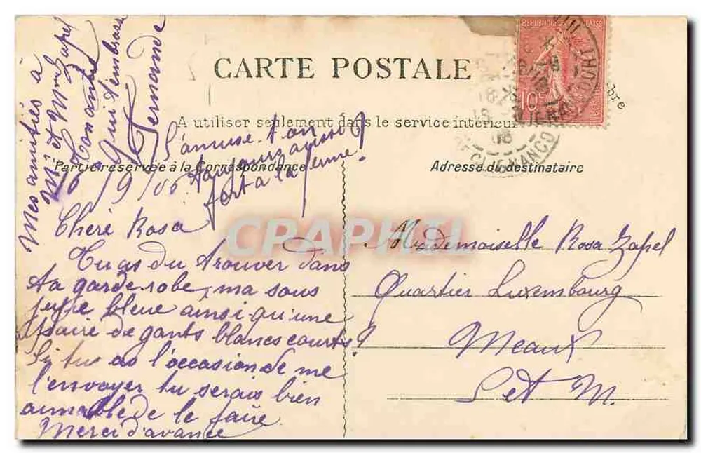 Montmartre — N.-D. des Sept-Douleurs — G. C. A., Paris - Rückseite