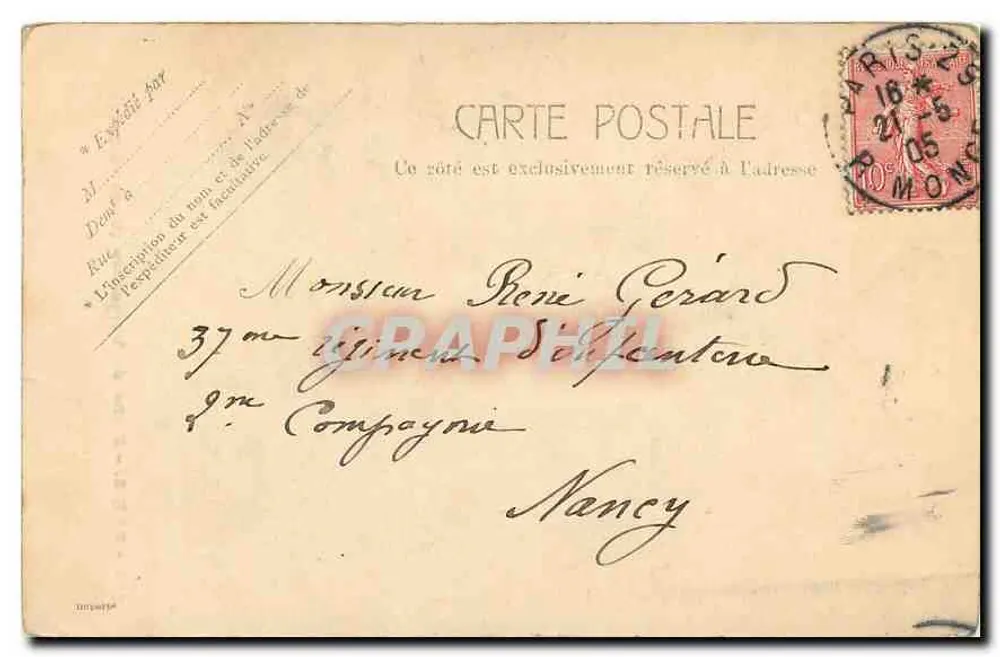 Diana de Versailles (Luxemburgo) — estátua de Diana segurando um cervo — editor desconhecido, n° 3146 - Verso