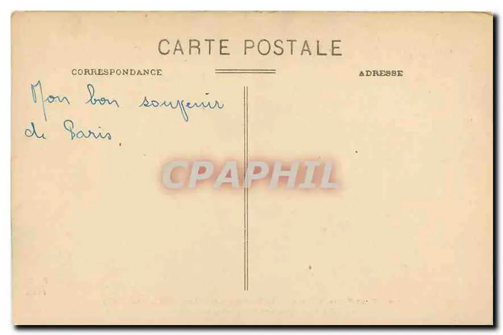 Der Trocadéro und der Garten der Eiffelturm — Alles Paris (7. Bezirk) — Verlag F. E. n° 110 - Rückseite
