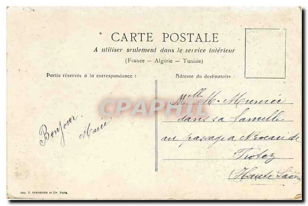 PARIS — DE OVERWINNING VAN DE REPUBLIEK — Imp. P. SCHNEIDER et Cie, Paris - Achterkant