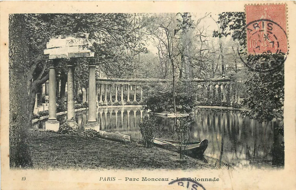 PARIS – Parc Monceau – A Colunata — editor desconhecido, n°19 - Frente