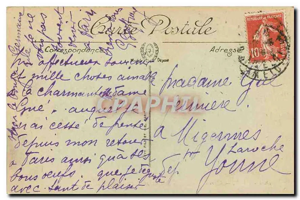 Paris — Der Arc de Triomphe du Carrousel und die Nouveaux Jardins — LL. - Rückseite