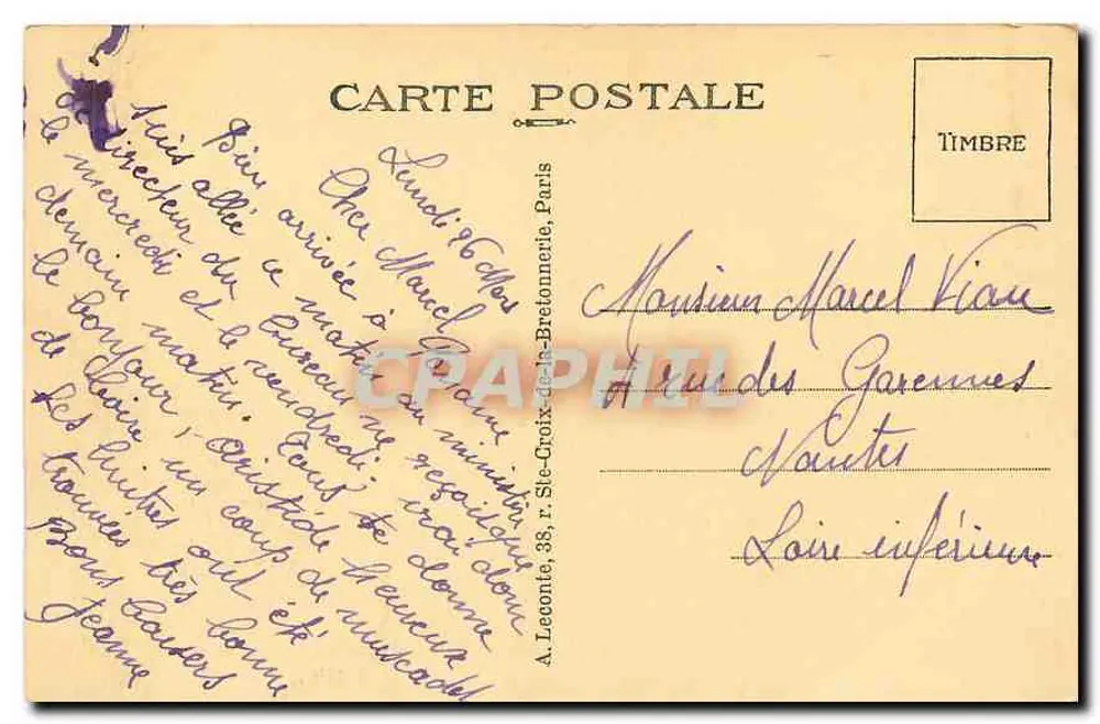 Paris — Jardim das Tuileries — Jardim das Tuileries - Verso