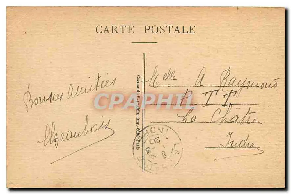 Paris — Der Tuileries-Garten und der Arc de Triomphe du Carrousel — A.P. n°96 - Rückseite