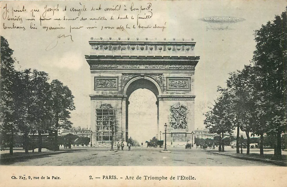 PARIS — Arco do Triunfo da Estrela — VELDOUTINE OLLÉAT, n°2 - Frente